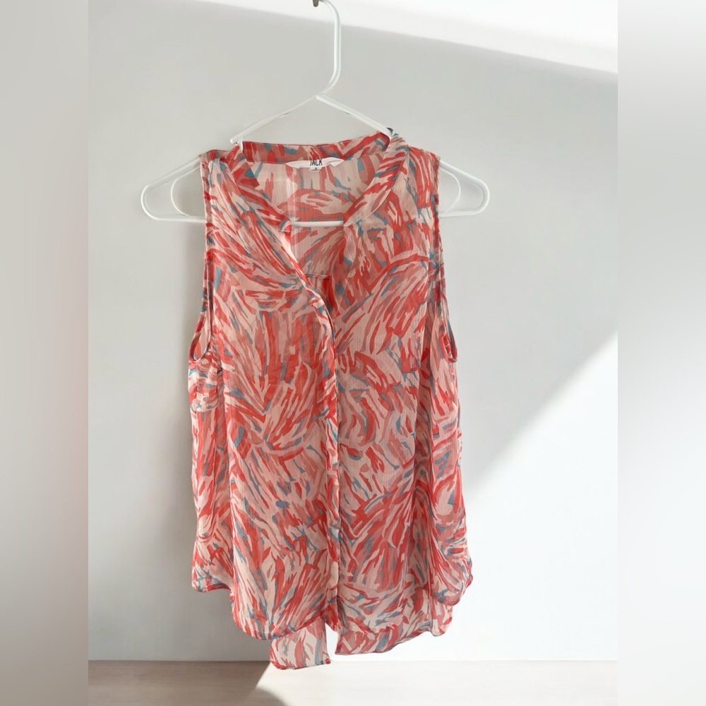 Jack by BB Dakota Women’s sleeveless blouse, button-down size small